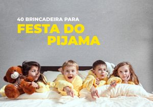 Crianças em festa do pijama